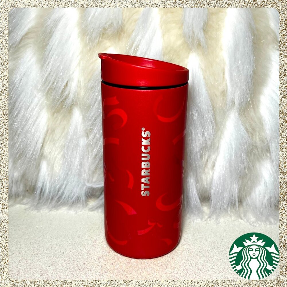 🎄🎀 NWT 2025 Starbucks x MiiR Red Ribbons/Bows 12oz SS Tumbler